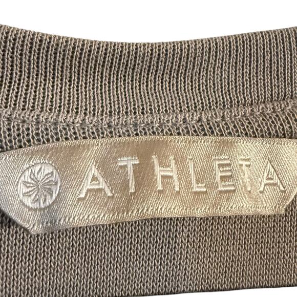 Athleta Grey Serenity Criss Cross Sweatshirt Modal Blend Size Medium - Picture 2 of 8